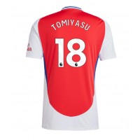 Fotbalové Dres Arsenal Takehiro Tomiyasu #18 Domácí 2024-25 Krátký Rukáv